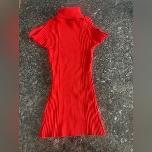 Vintage red turtle neck top